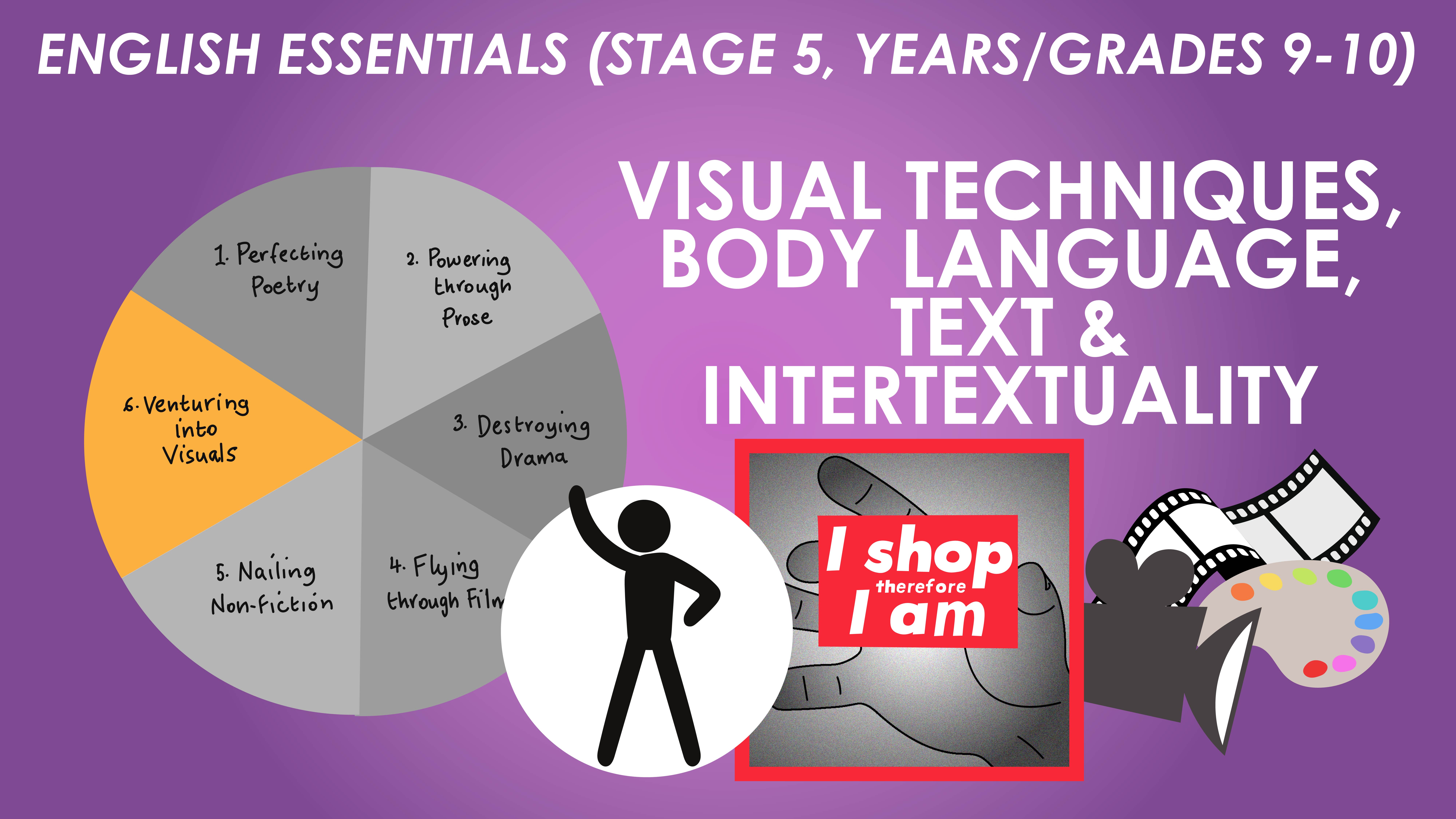 English Essentials - Venturing into Visuals - Visual Techniques, Body Language, Text & Intertextuality (Stage 5, Years/Grades 9-10)