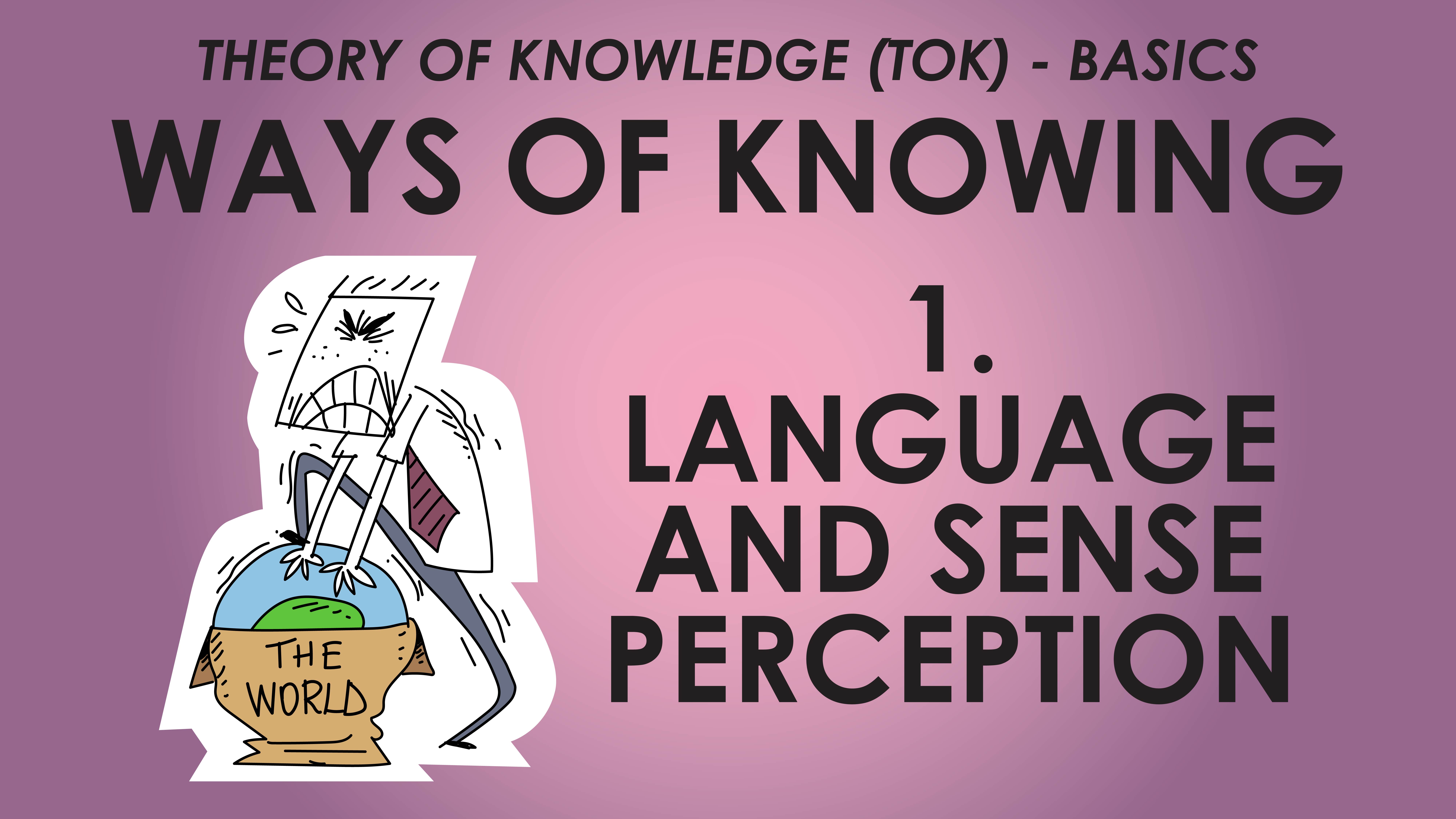 Tackling TOK - Basics - Ways of Knowing - 1. Language and Sense Perception