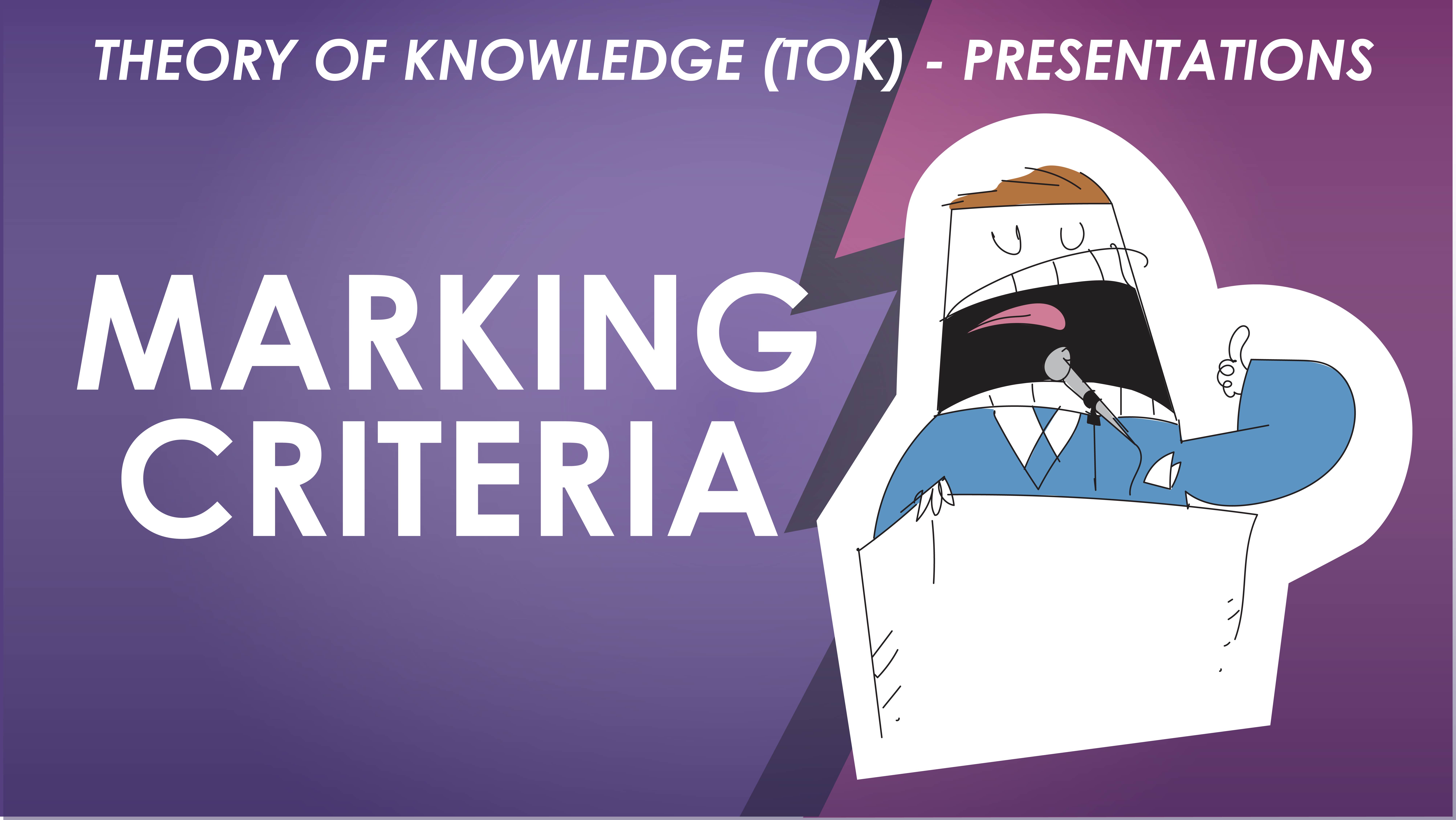 1. Presentations Lesson 1 – Marking Criteria – The Assessment Instrument 