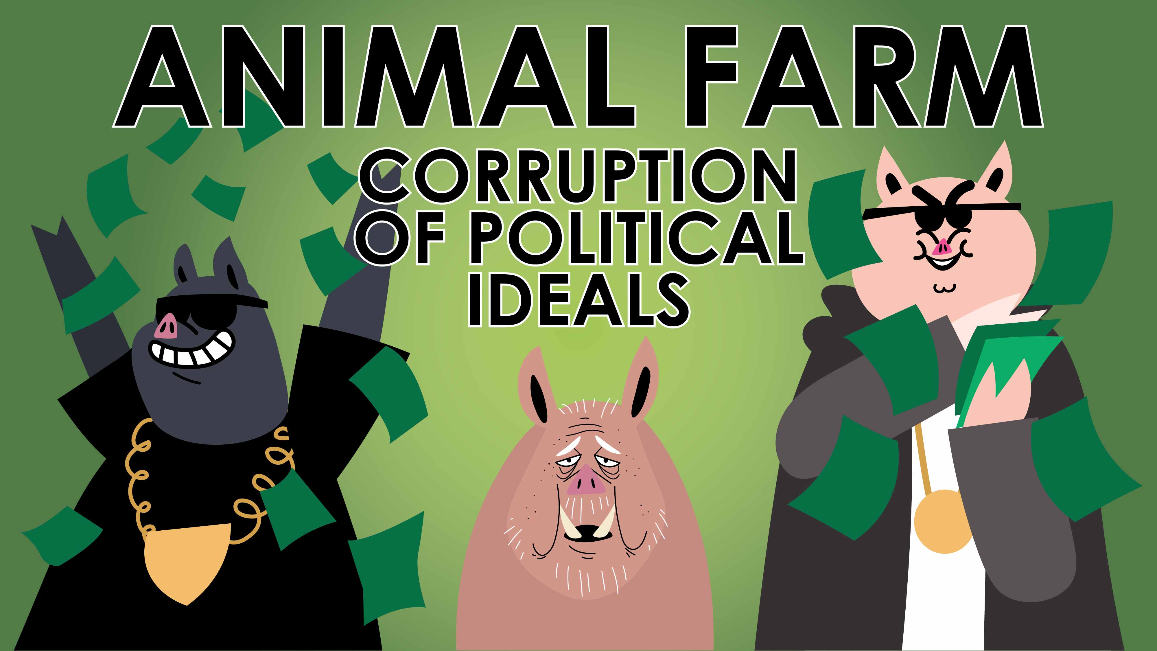 Animal Farm - George Orwell - Theme of the Corruption of Political Ideals - Powering Through Prose Series