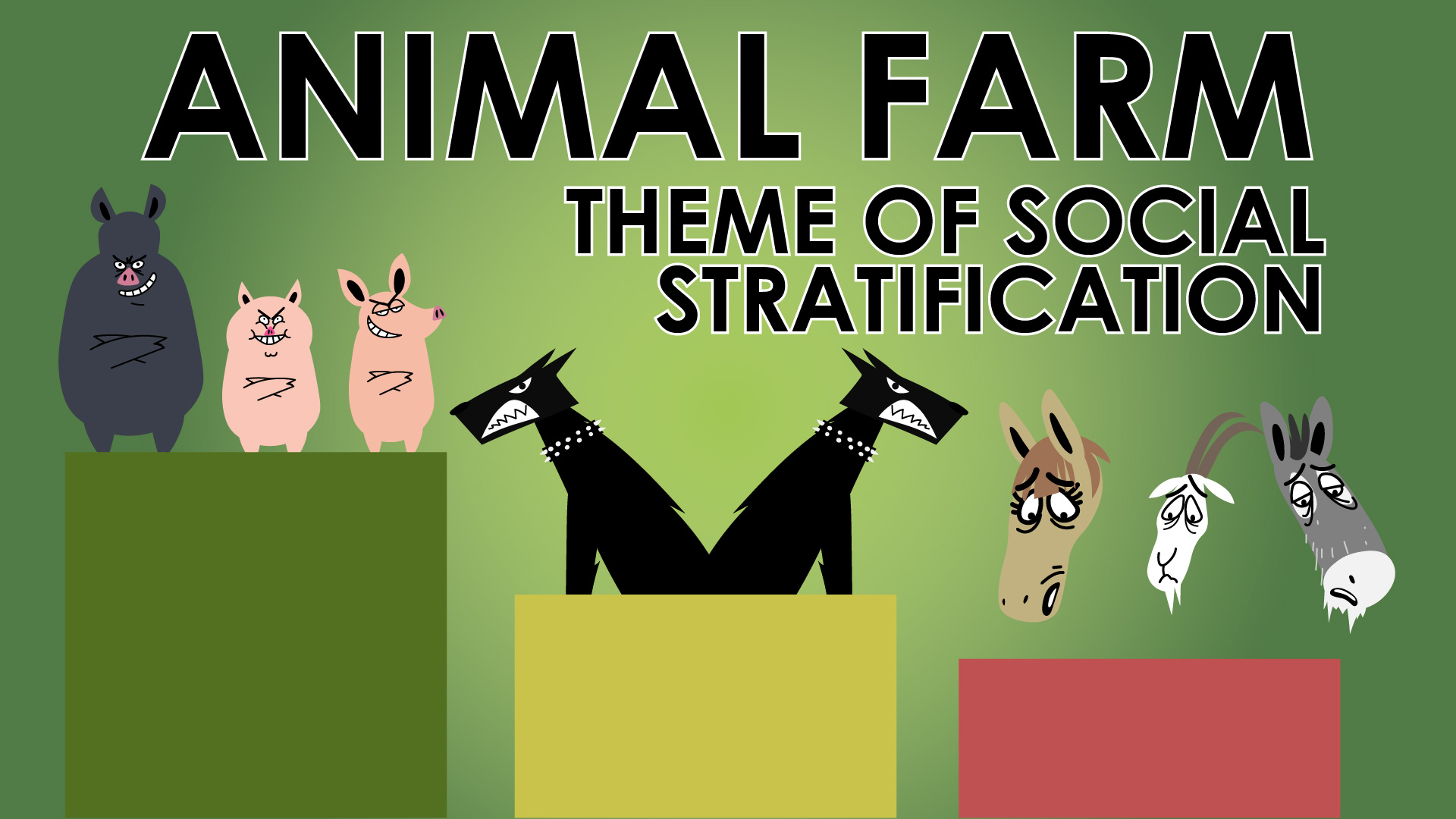 Animal Farm - George Orwell - Theme of Social Stratification - Powering Through Prose Series