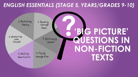 English Essentials - Nailing Non-fiction - 'Big Picture' Questions in Non-fiction Texts (Stage 5, Years/Grades 9-10)