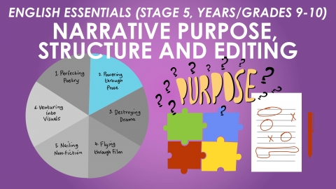 English Essentials - Powering Through Prose - Narrative Purpose, Structure and Editing (Stage 5, Years/Grades 9-10)