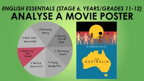 English Essentials - Venturing into Visuals - Analyse a Movie Poster (Stage 6, Years/Grades 11-12) 